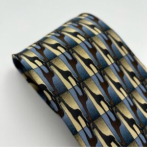 The Nature Conservancy Men's Tie 100% Silk Giraffes Animal Safari Blue Brown